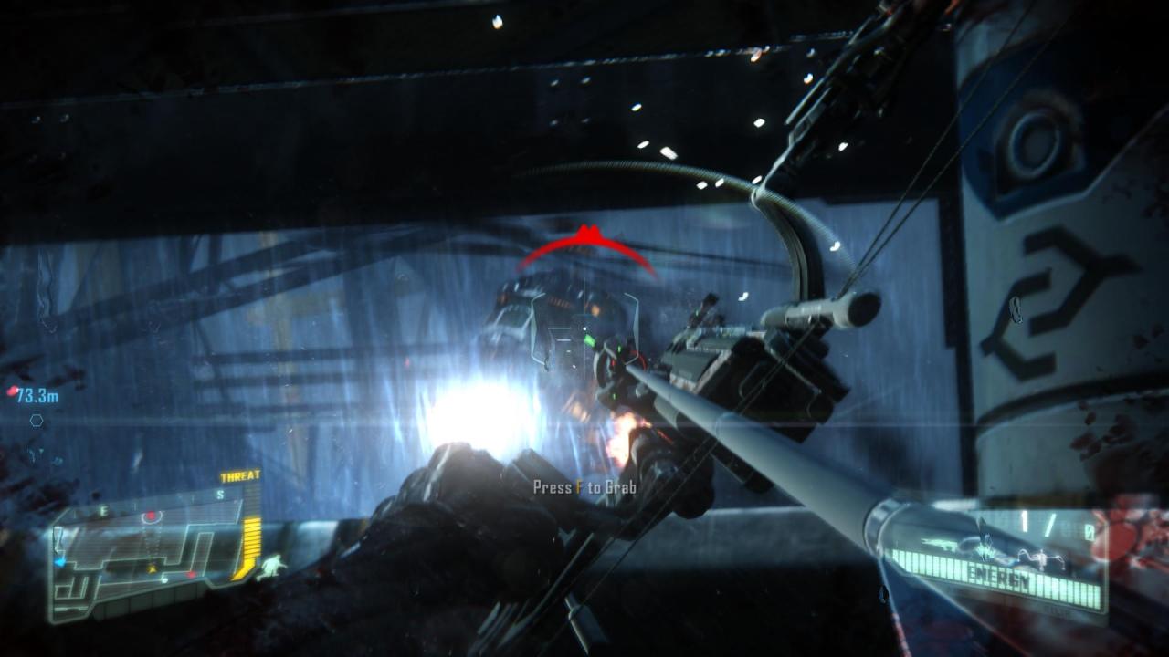 [21/02/2013] Crysis 3 Komplettlösung - Level 1: Post Human - Mit dem Explosivbogen schaltet ihr sogar Helikopter aus.