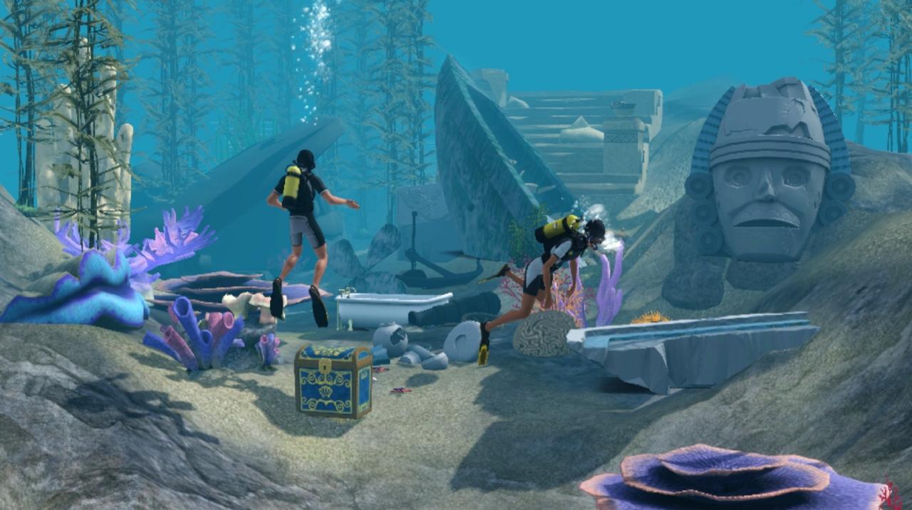 [15/02/2013] The Sims 3: Inselparadies gibt uns die Möglichkeit, eine Meerjungfrau zu werden! Ja ganz genau! Eine wunderschöne Meerjungfrau, die in die tiefsten Tiefen des Ozeans vordringen kann. Taucher mit Ausrüstung gibt es natürlich auch.