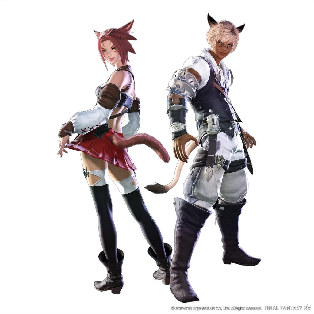 [21/02/2013] Miqo'te aus Final Fantasy 14: Miqo'te haben optisch deutlich menschlichere Züge als andere Katzenvölker, wie etwa die Charr aus GuildWars 2 oder die Khajit aus Elder Scrolls. In ihrem Verhalten sind die Miqo'te aber sehr viel katzenhafter. Sie verlassen sich zum Beispiel bei bei der Jagd auf ihren feinen Geruchssinn und leben einzelgängerisch in ihren Revieren. Bei den Miqo'te gibt es zwei Unterarten: die Goldtatzen und die Mondstreuner.