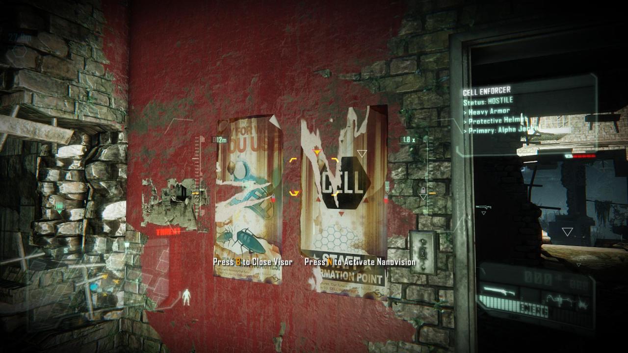 [21/02/2013] Crysis 3 Komplettlösung - Level 4: Safeties Off - Scannt das leicht zu übersehende Poster.