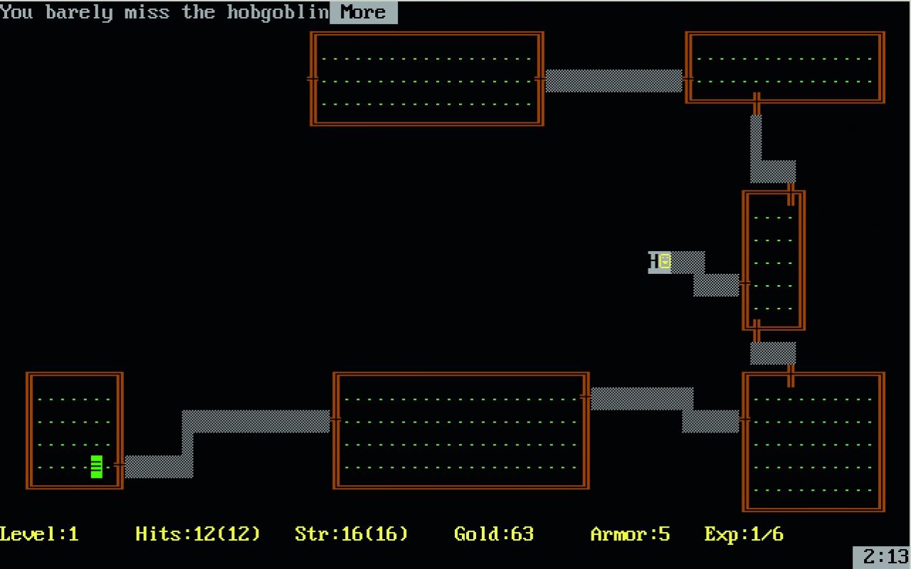 [19/03/2013] Rogue. Wie andere Spiele auf dieser Liste hat auch Rogue ein eigenes Genre begründet. Als einer der ersten Dungeon Crawler erschien Rogue im Jahr 1980. Der Titel beeinflusste unter anderem Spiele wie Diablo. Seit Rogue spricht man deshalb auch vom Rogue-Like-Genre. Bei dieser Art Spiel geht es im Kern darum, Dungeons nach Schätzen zu durschuchen.