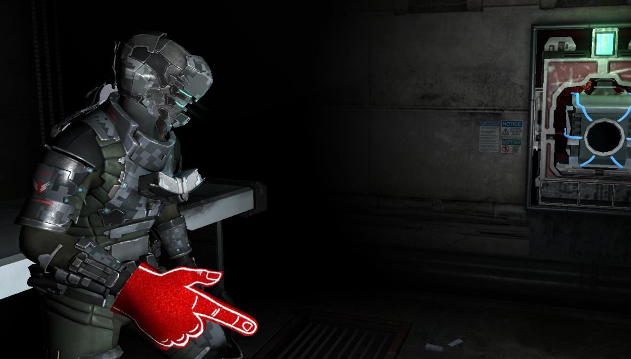 [26/04/2013] Habt ihr Dead Space 2 im Hard Mode durchgespielt, schaltet ihr die Hand Cannon frei. Dabei handelt es sich um eine Schaumstoff-Hand, wie man sie von Fans bei amerikanischen Sportevents kennt. Die passenden Geräusche macht Isaac übrigens selbst.
