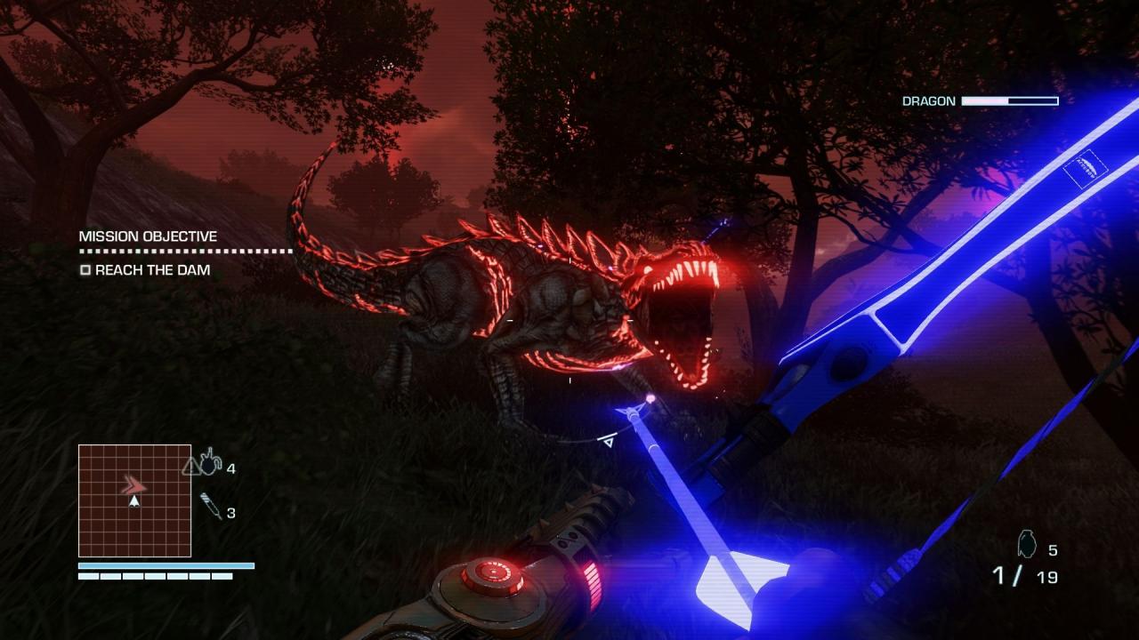 [30/04/2013] Auch wenn als Blood Dragons betitelt, sehen diese Cyber-Kreaturen aus dem gleichnamigen Far Cry-Ableger eher wie Dinosaurier aus. Tatsächlich stammen die gepanzerten Echsen aus der Kreidezeit, wie Dr. Elizabeth Darling in dem Spiel bestätigt. Die Reptilien sind mit zahlreichen Neonlichtern beschmückt, die ähnlich wie Stimmungs-Ringe funktionieren. Leuchten die Lichter grün, braucht man sich keine Sorgen machen. Sobald die Lichter aber rot leuchten, sollte man sich vor den Lasern in Acht nehmen, die die Blood Dragons aus ihren Augen schießen können.
