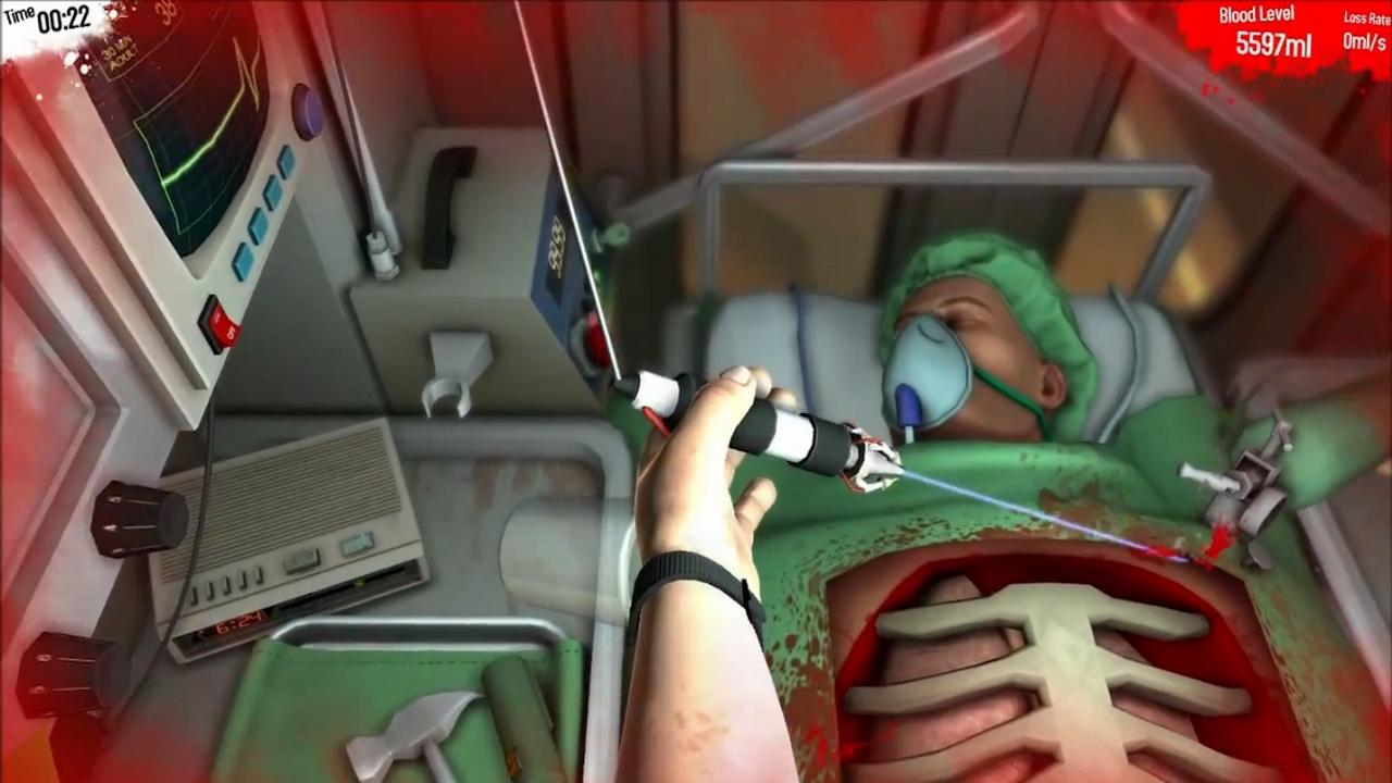 [19/04/2013] Noch nie ist uns eine so unglaublich unbewegliche Hand untergekommen wie in Surgeon Simulator! Wie viele Stunden wir mit Fluchen verbracht haben, einfach weil wir zum hundertsten Mal unseren Patienten ins Gras beißen lassen haben.