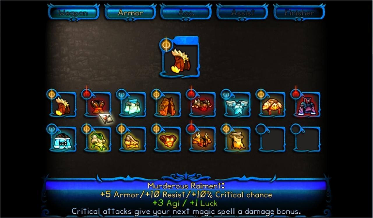 [29/05/2013] Wie in einem Rollenspiel sammelt der Held in Valdis Story neue Ausrüstungsgegenstände, die ihm wichtige Boni und bessere Statuswerte verleihen.