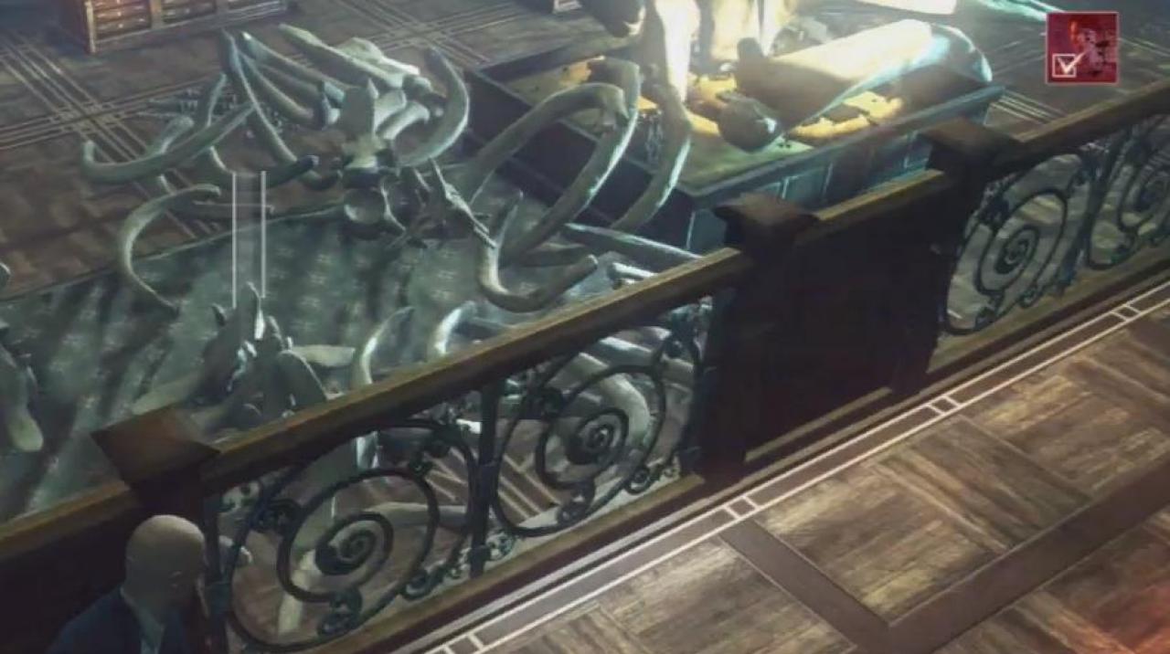[17/05/2013] In Hitman: Absolution machen wir gigantische Skelette zur Waffe. Mit den Knochen eines Dinosauriers erschlagen wir unser Ziel und lassen alles wie einen Unfall aussehen.