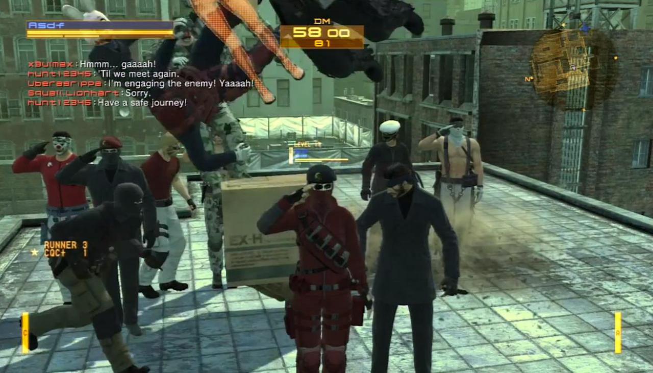 [24/05/2013] Wenige Reihen haben für jedes ernste Element ein ebenso dummes und albernes. Metal Gear Online brachte uns bis zum Ende vier Jahre lang albernen Müll. Hoffen wir, dass die Server zum nächsten Metal Gear bald ihre Tore für unsere Trolle öffnen.