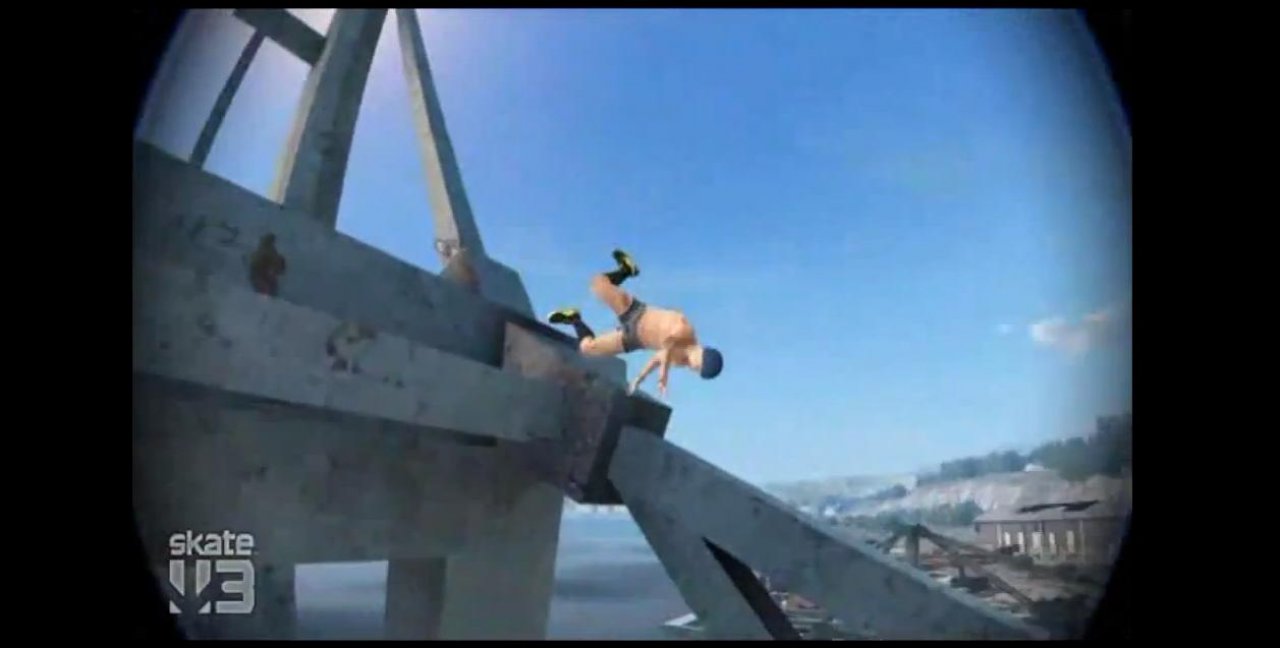 [24/05/2013] Auch in Skate 3 springen wir manchmal vor fahrende Autos. Mit unserem Skateboard haben wir schon mehr Stürze als geniale Stunts hingelegt. Zum Glück spüren wir den Schlag langsam nicht mehr.