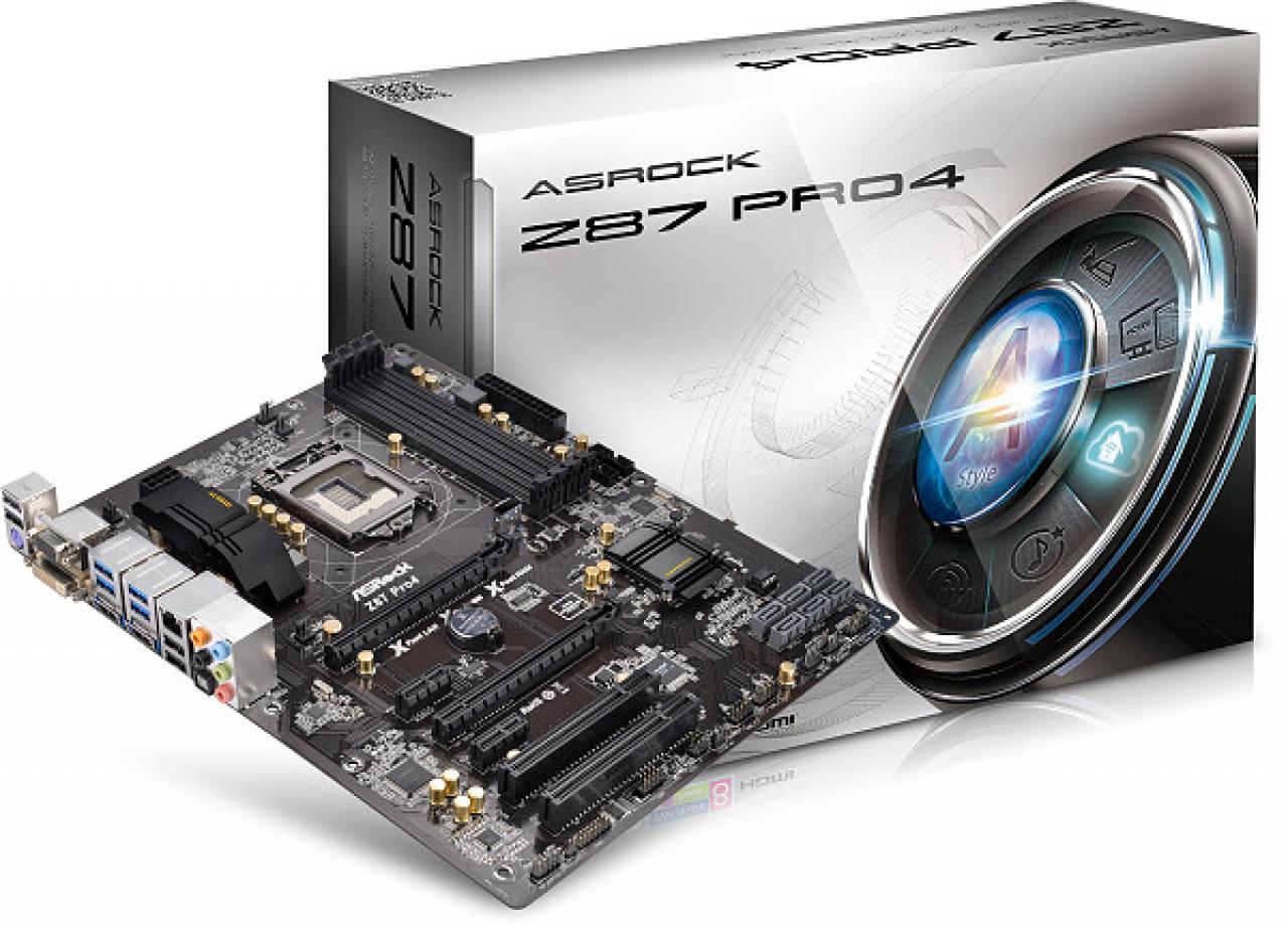 [14/06/2013] Mainboard mit dem Übertakter-Chipsatz Z87: das ASRock Z87 Pro4 für 115 Euro