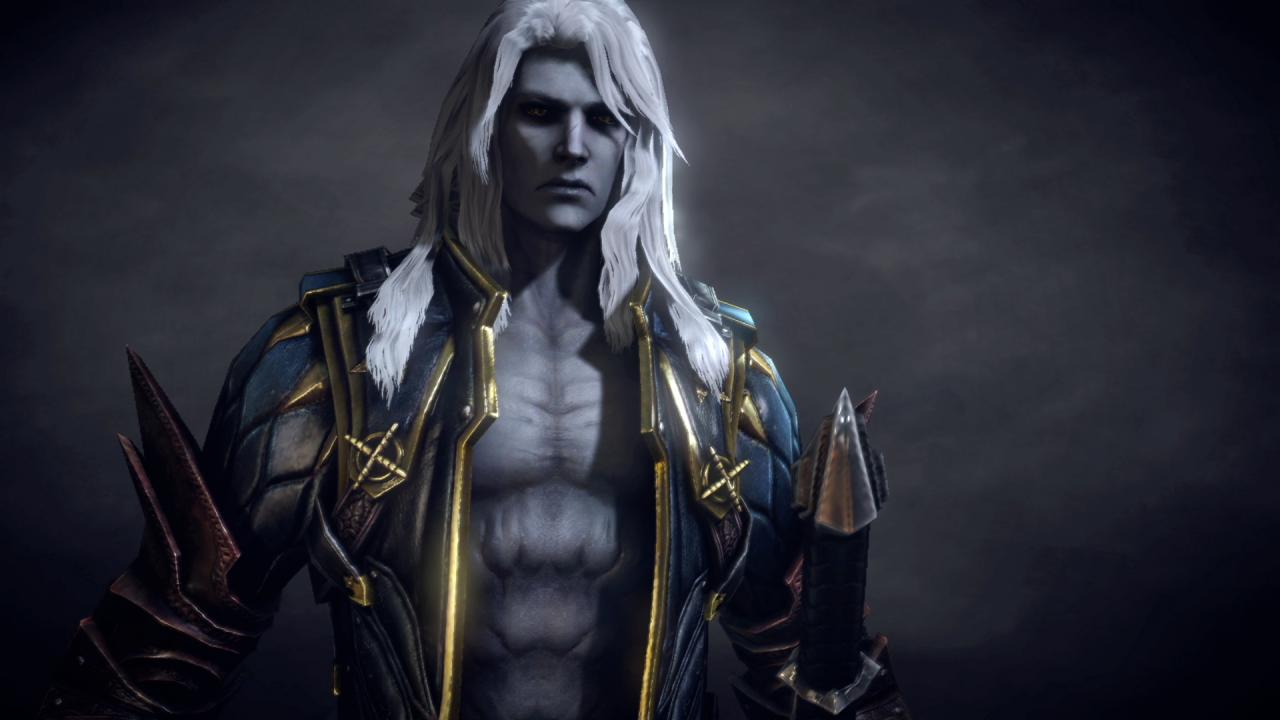 [13/06/2013] Alucard, mit vollen Namen Adrian Fahrenheit Ţepeş, ist der Sohn von Dracula und einer Sterblichen in Castlevania: Symphony of Night. Wie das bei Halbvampiren scheinbar öfter der Fall ist, hat er keine hohe Meinung von seinem Vater und schließt sich den Untotenjägern des Belmont-Clans an.