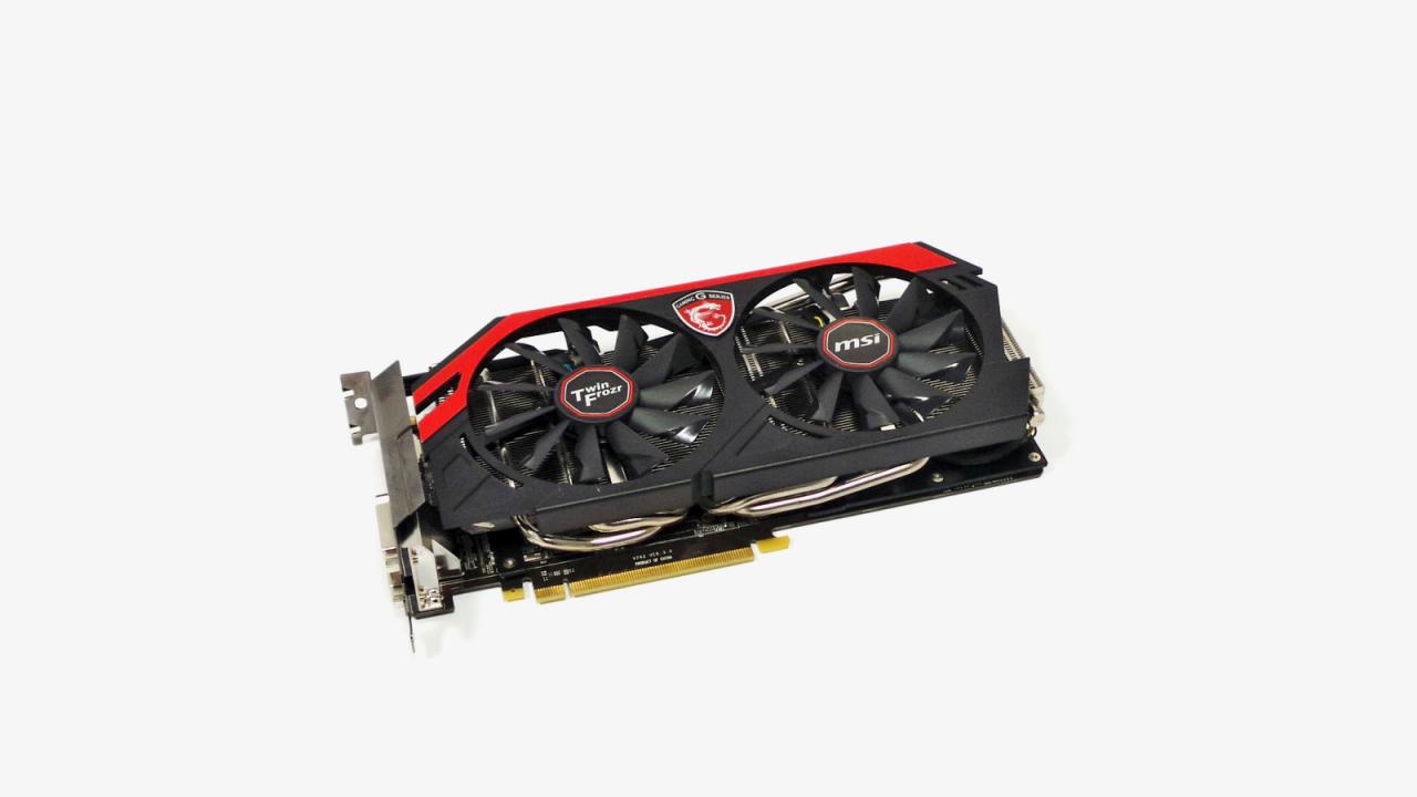 [04/07/2013] Derzeit bei Preis-Leistung eine ideale Oberklasse-Grafikkarte von Nvidia: die GTX 770 (hier von MSI)