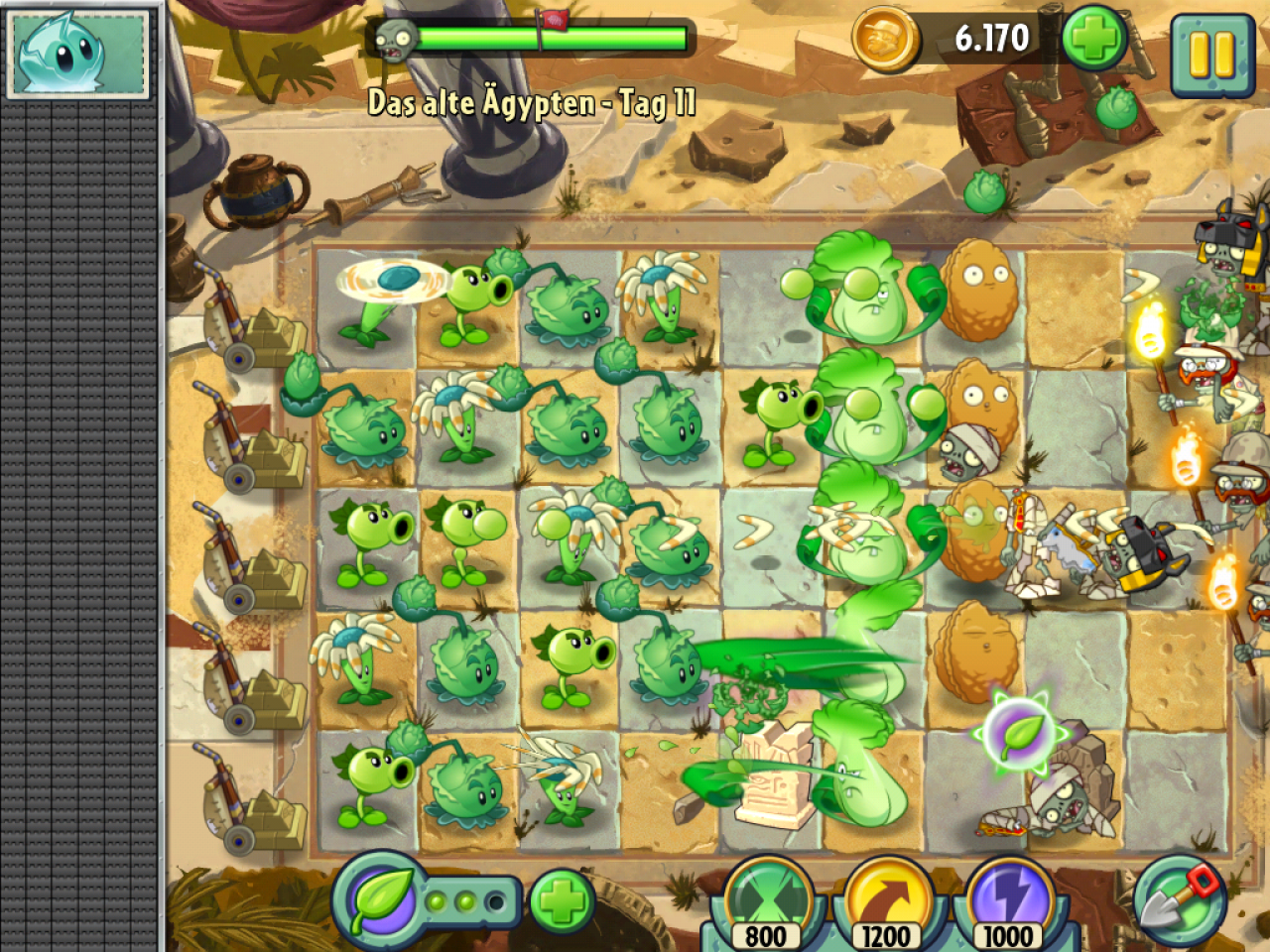 [11/07/2013] In Plants vs. Zombies 2 herrscht stetig strahlender Sonnenschein. Das ist schließlich auch notwendig, um genug Ressourcen zu sammeln, um nahende Zombiescharen erfolgreich abzuwehren. Ein kleiner Ausflug ins strahlende Ägypten würde sicherlich jedem von uns gut tun.
