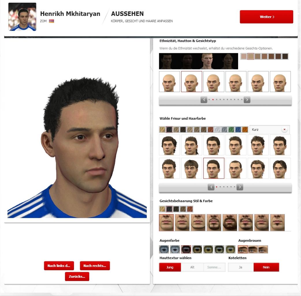 [08/08/2013] Das Creation Centre ist deutlich komfortabler als der Ingame-Editor von FIFA.