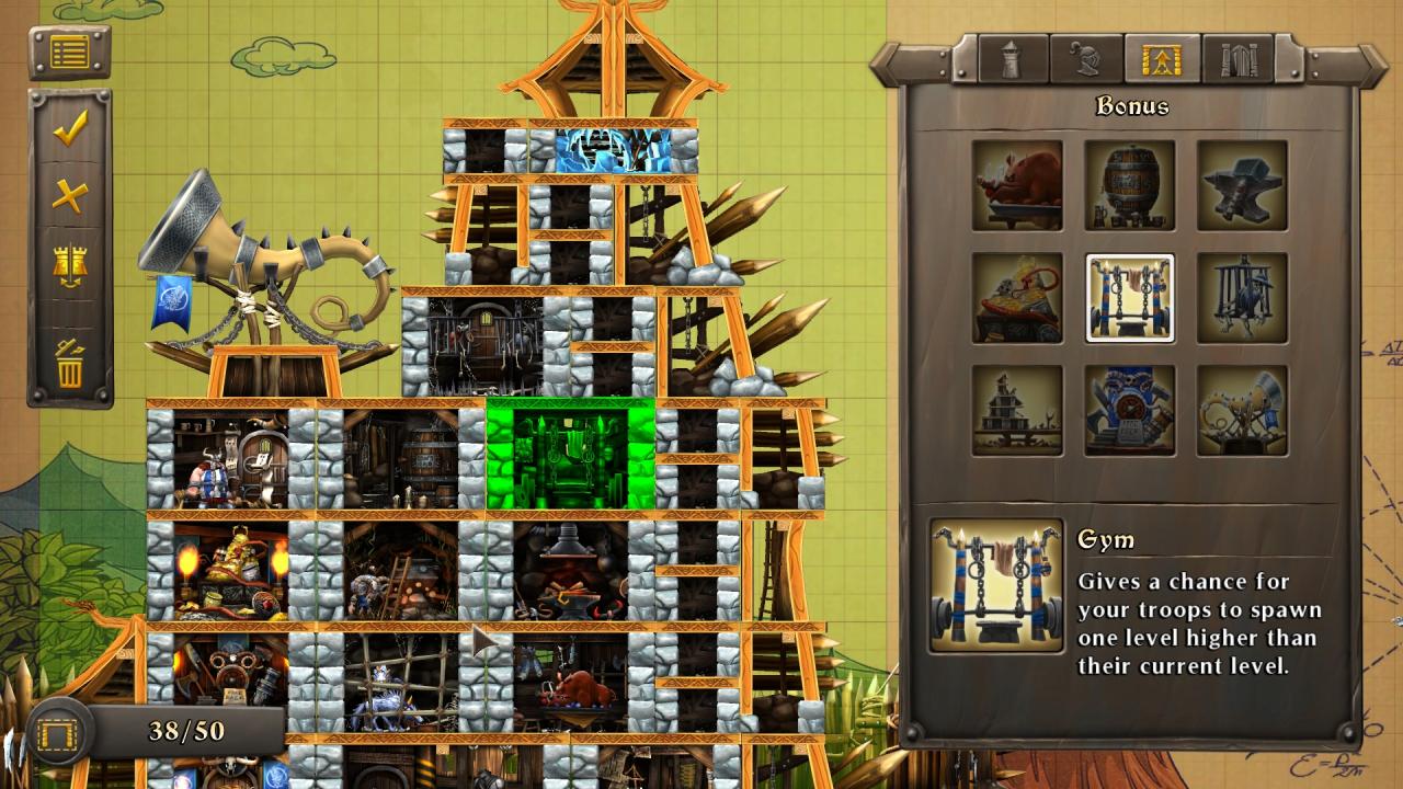 [01/08/2013] Castlestorm im Test: Im Editor bastelt man seine Burg frei zusammen. Hier zählt nicht nur Stabilität, sondern auch die Art der gewählten Räume.