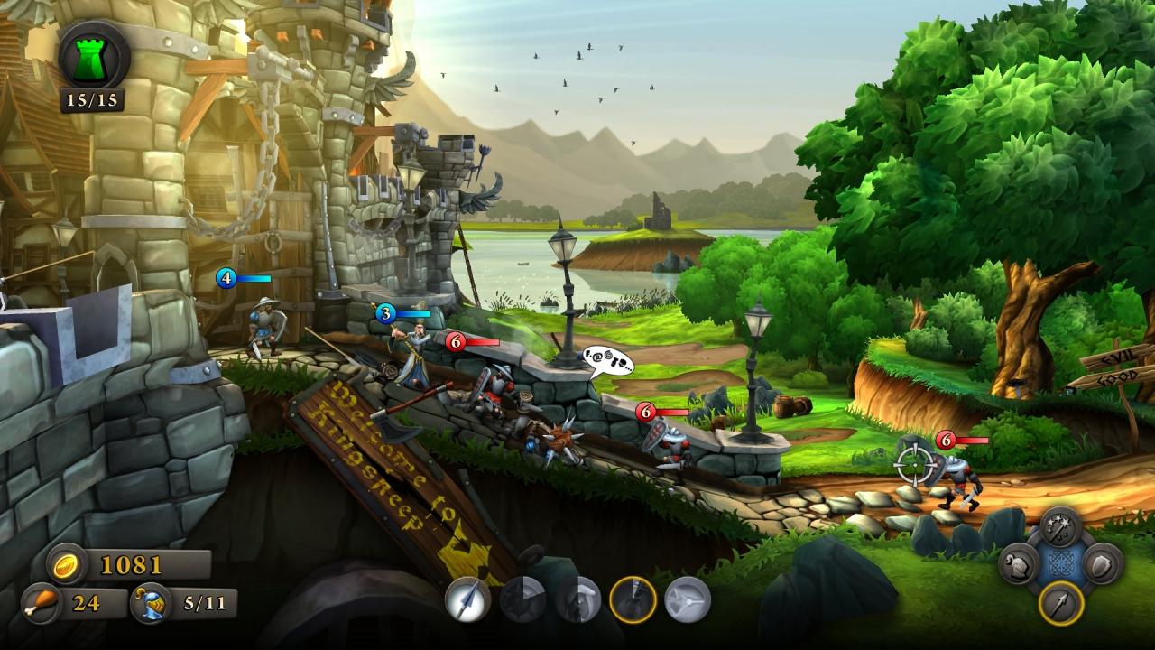 [01/08/2013] Castlestorm im Test: Je nach verbautem Raum können wir verschiedene Einheiten während einer Mission aufs Schlachtfeld beordern.