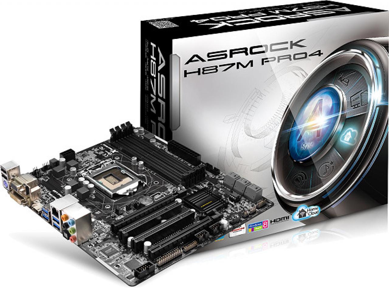 [13/09/2013] Günstiges Einsteigermainboard mit allem Nötigen an Ausstattung: ASRock H87M Pro4