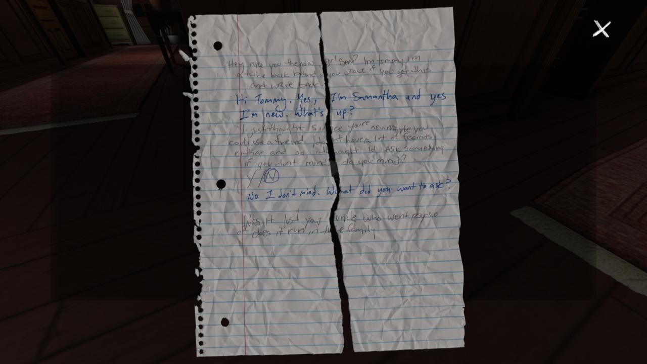 [13/09/2013] In Gone Home stecken wir unsere Nase da rein, wo sie ganz und gar nicht hinein gehört. Nachdem wir von einem Auslandsaufenthalt wieder nach Hause zurückkehren, dürfen wir feststellen, dass unsere ganze Familie ausgeflogen ist und wir alleine im Haus sind. Als wäre das nicht schon dubios genug, begrapschen wir alles, was nicht niet- und nagelfest ist und durchwühlen die persönlichen Habseligkeiten unserer Familie. Ein Audio-Tagebuch erklärt uns einige Zusammenhänge, sobald wir Gegenstände näher mit den Fingern betrachten und am Ende fordert unsere eigene Schwester per Nachrichten uns sogar auf, ihr Tagebuch zu lesen, damit wir sie besser verstehen.
