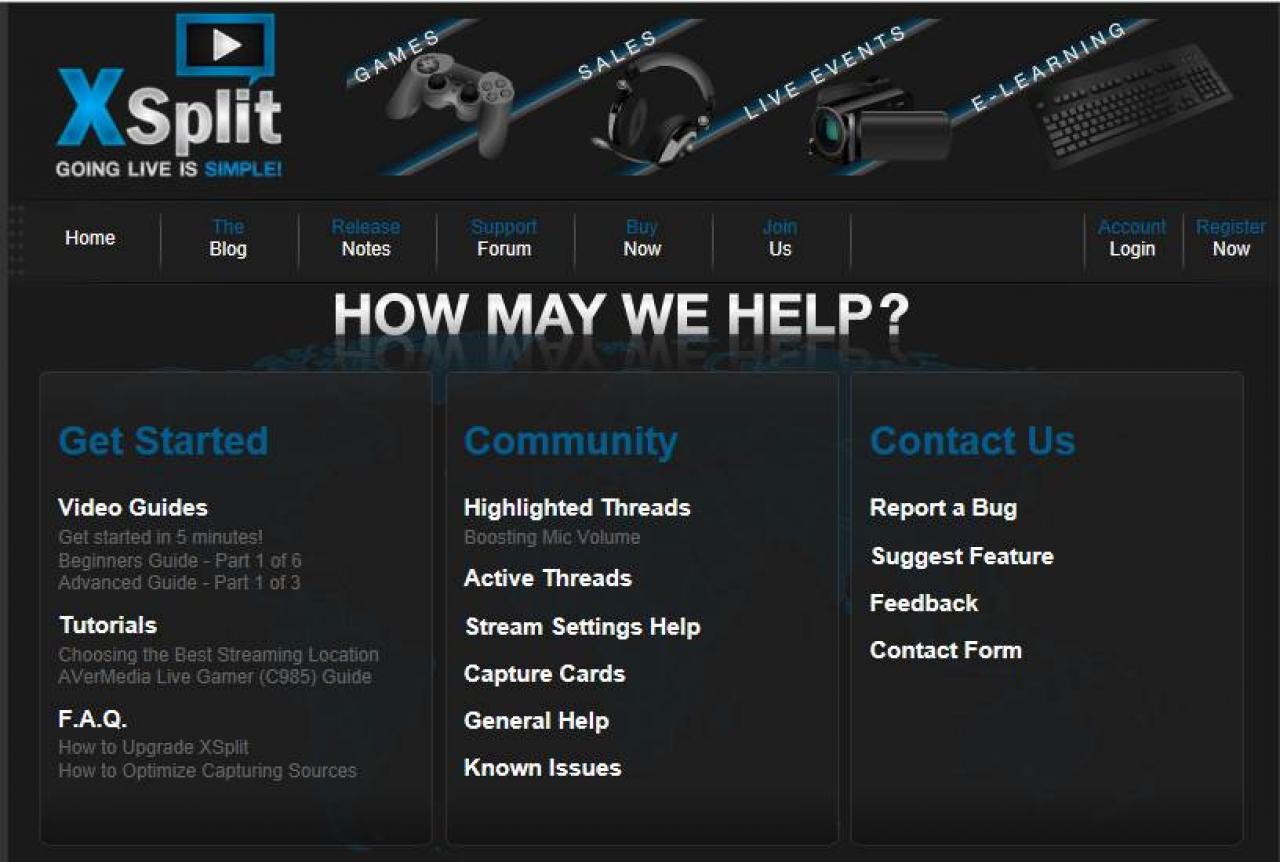 [20/09/2013] Hilfe bei xsplit.com