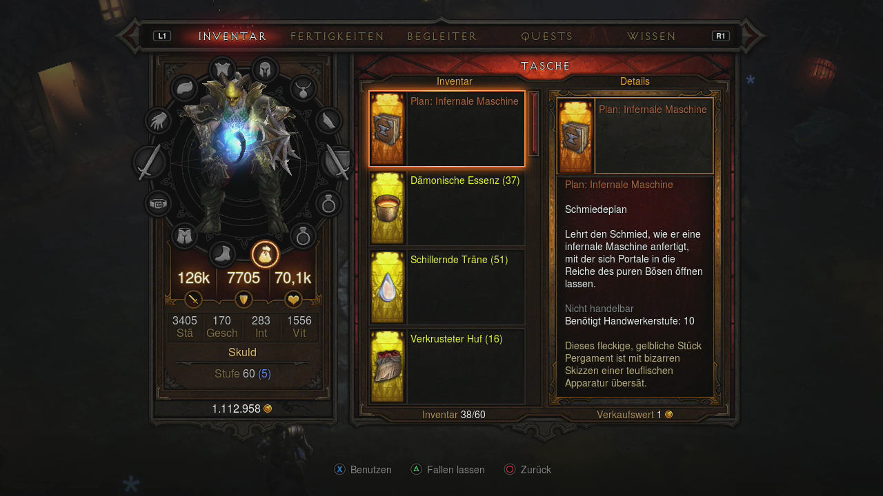 [02/09/2013] Der Plan für die infernale Maschine in Diablo 3.