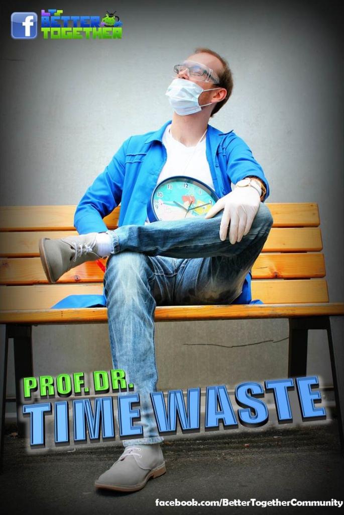 [25/09/2013] Spielt witzige Sidekick-Rollen in Better Together - so wie Prof. Dr. Time Waste!