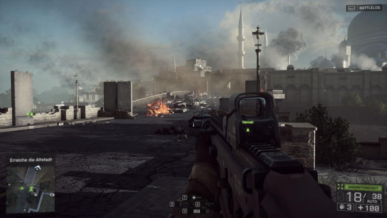 [30/10/2013] Battlefield 4 - Es ist nicht schlimm, angeschossen zu werden. Der Bildschirm wird ein wenig rot. Solange wir den Schützen erledigen, macht uns das gar nichts!