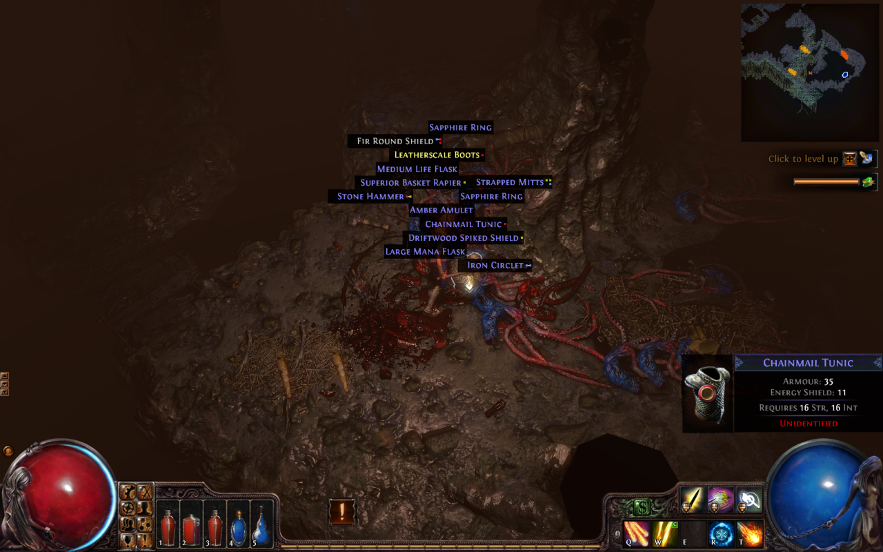 [31/10/2013] Path of Exile im Test: Beute! Genretypisch treibt einen die Gier nach besserer Ausrüstung durch die Dungeons.