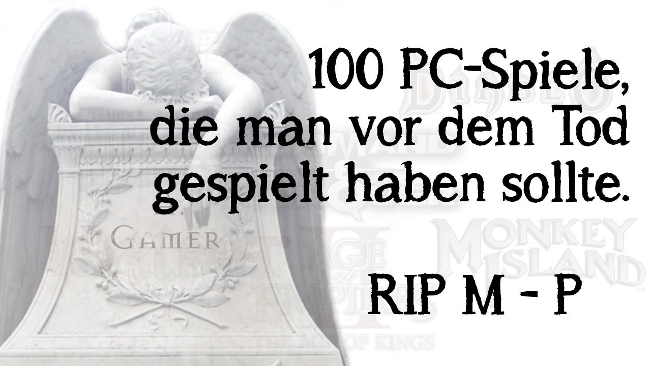 [15/10/2013] In Teil sechs unserer Video-Specials zu den 100 PC-Spielen, die man vor dem Tod gespielt haben sollte, geht es weiter mit Titeln von M bis P.