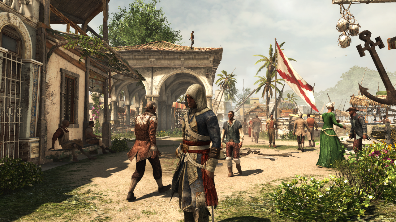[19/11/2013] Mit ihren Kapuzen können die Protagonisten aus den Assassin's Creed-Spielen ihrem Beruf ungestört nachgehen. Das praktische Accessoire verbirgt ihn vor neugierigen Blicken.
