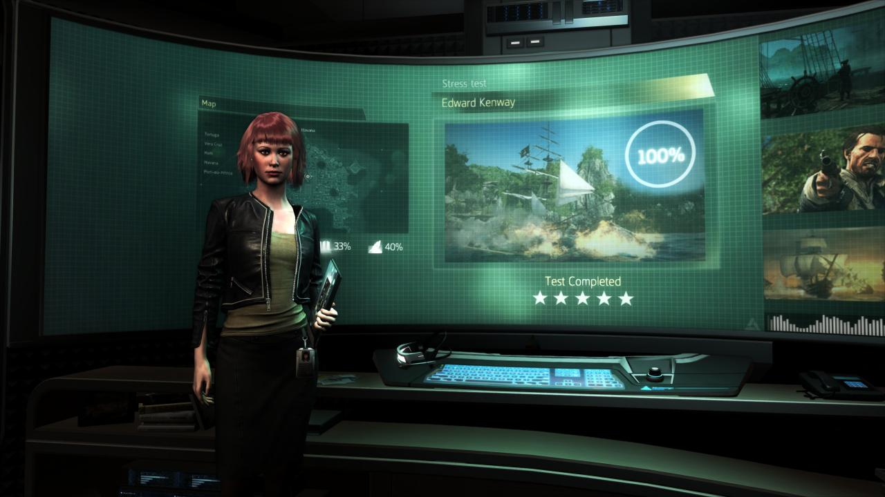 [19/11/2013] Abstergo Entertainment hütet seine Geheimnisse gut. Aber die Firma ist nicht ohne Sicherheitslücken und in Assassin's Creed: Black Flag nutzen wir diese schamlos aus, um Meetingräume und dergleichen auszuspionieren.