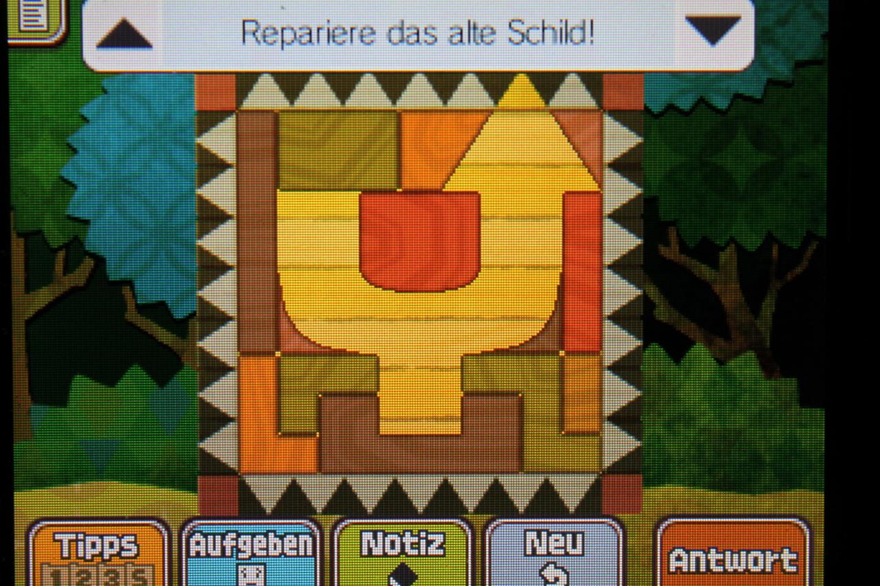 [11/11/2013] Professor Layton und das Vermächtnis von Aslant: So sieht die richtige Anordnung der Bausteine zu Rätsel 056: Wegweiser 2 aus.