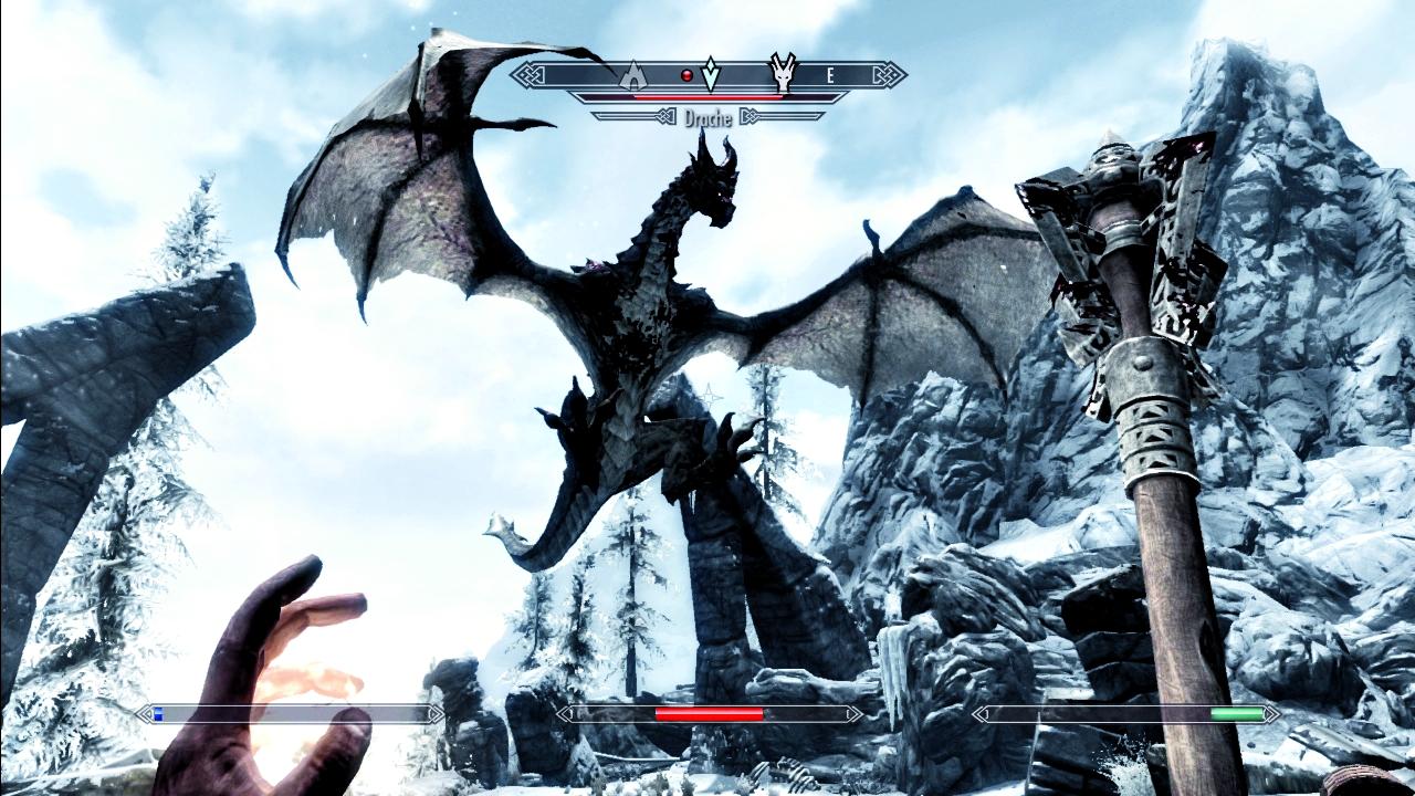 [28/11/2013] Die Auftritte der Drachen sind ein Highlight von Skyrim.