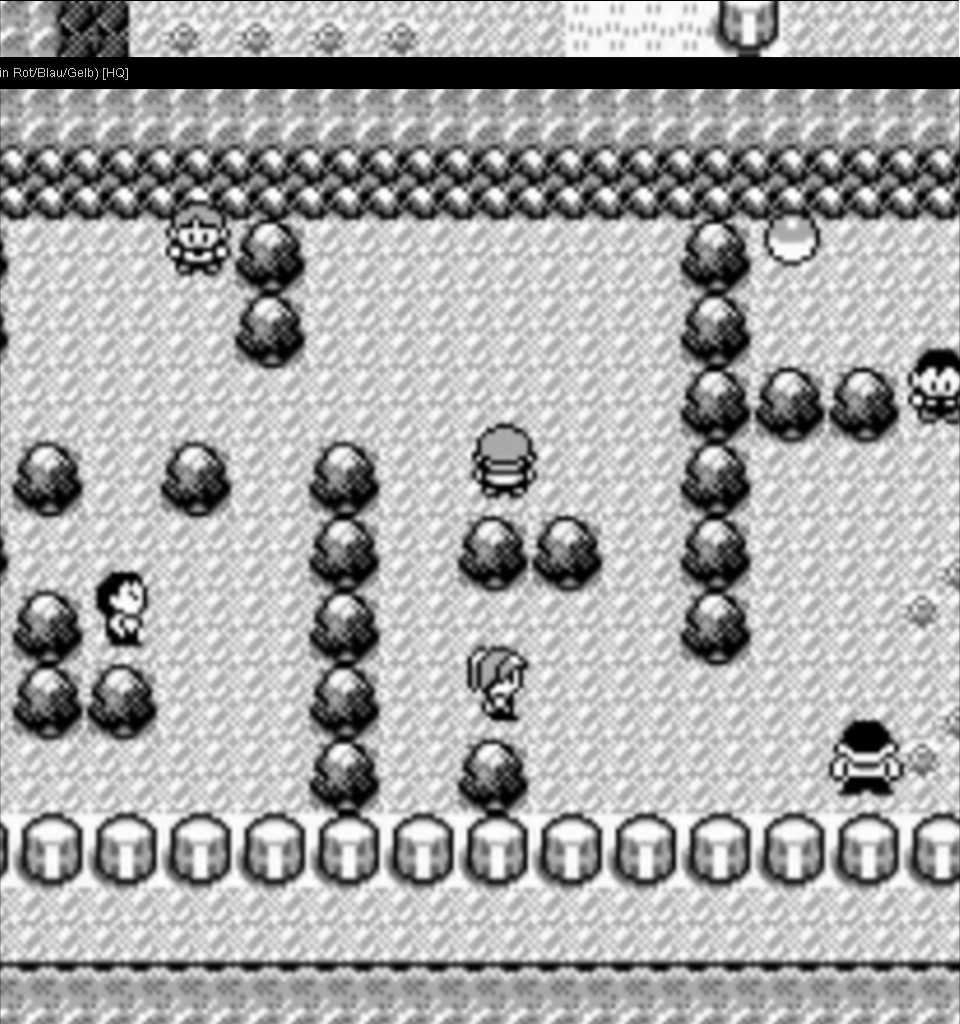 [04/12/2013] Kämpft auf keinen Fall gegen den Trainer auf Route 25, der ein Flegmon auf Level 17 besitzt. Auf der Grafik ist das der Trainer, der sich in der Mitte des Bildes befindet. Sobald ihr über VM Zerschneider, VM Blitz und den dritten Orden verfügt, muss die Felshöhle durchquert werden.