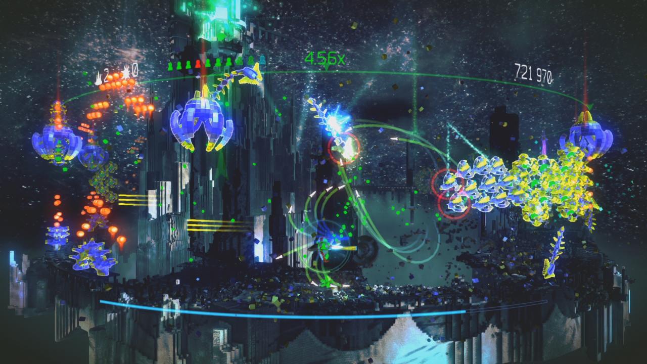 [03/12/2013] In Resogun lautet das oberste Gebot Wachsamkeit. Sobald die feindlichen Raumschiffe in allen Größen und Variationen auf dem Bildschirm spawnen, müsst ihr blitzschnell reagieren, um am Ende nicht draufzugehen.