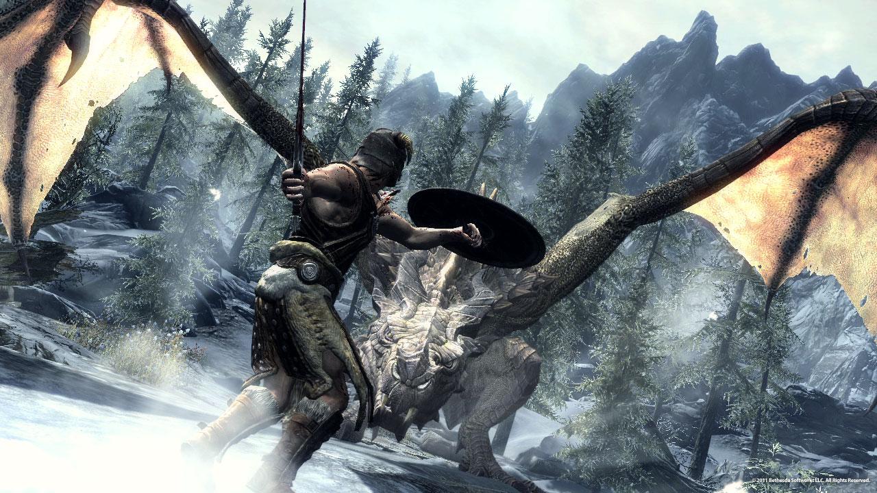 [09/12/2013] Als Dovahkiin - Auserwählter mit Drachenblut - seid ihr die letzte Hoffnung der Menschen im von Drachen bedrohten Himmelsrand in The Elder Scrolls 5: Skyrim, denn alle anderen Abenteurer vor euch scheiterten aufgrund eines Pfeils im Knie. Mit jedem besiegten Drachen erlernt euer Alter Ego neue kraftvolle Drachenschreie, mit denen ihr eure Feinde in die Flucht schlagen oder die Warteschlangen an der Supermarktkasse ausdünnen könnt.