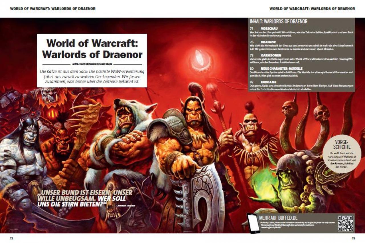 [17/12/2013] Schwerpunkt World of Warcraft: Warlords of Draenor in buffed 01-02/2014