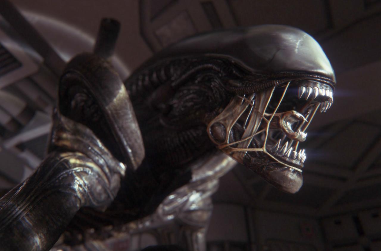 [20/01/2014] Bei den schrecklichsten Monstern darf das Alien aus Alien: Isolation natürlich nicht fehlen. Mit der reißzahnbesetzten Zunge dezimiert der Xenomorph die Besatzung der Raumstation Sevastopol