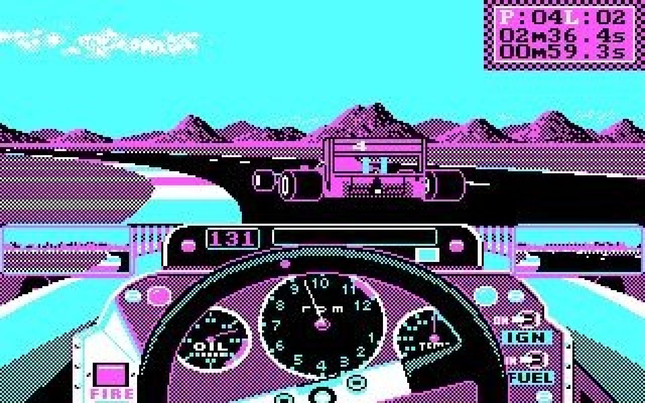 [29/01/2014] Grand Prix Circuit, eine Arcade-Rennsimulation aus CGA-Zeiten.