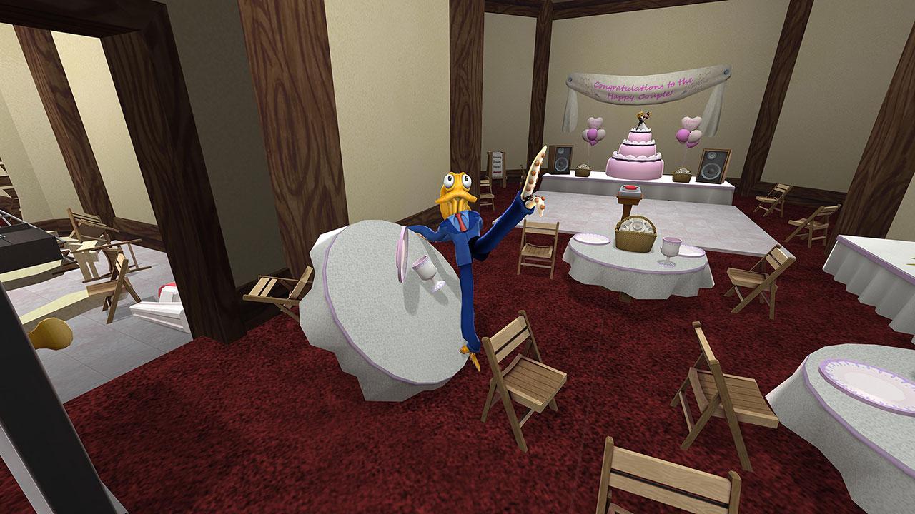 [17/01/2014] Octodad verkörpert in Octodad: Dadliest Catch den perfekten Familienvater. Doch er hat schwer gehütetes Geheimnis: Er ist ein Oktopus! Während euch bereits sein Name und sein Aussehen alles verraten hat, scheint seine Familie bisher noch nichts zu ahnen. Damit das so bleibt, gibt Octodad sich alle Mühe wie ein normaler Mensch zu wirken. Leider entpuppen sich seine acht Tentakel als reinste Stolperfalle. So sehr er sich auch anstrengt, wo Octodad entlang glitscht, hinterlässt er Verwüstung und Chaos.