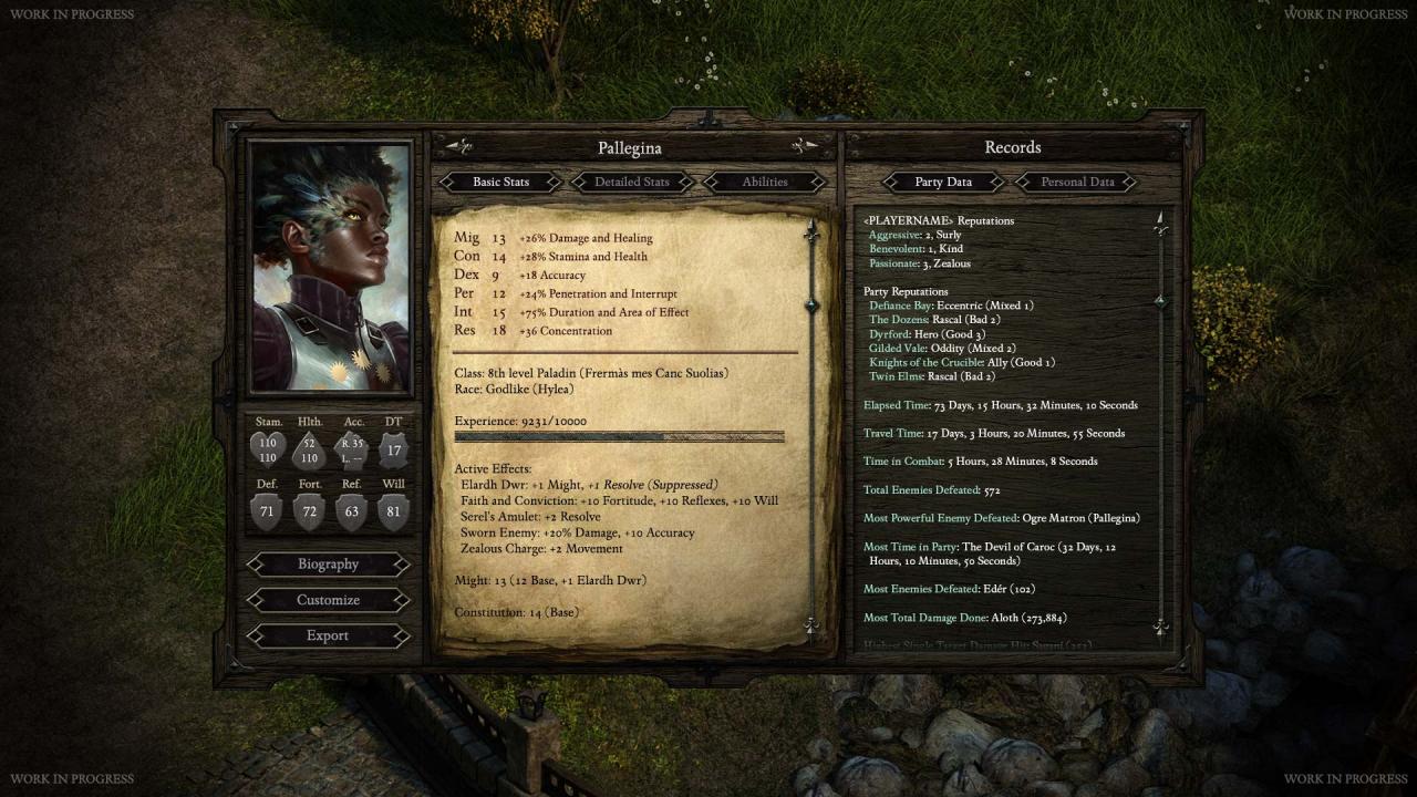 [16/01/2014] Gottähnliche aus Pillars of Eternity: Ähnlich wie die Götter der griechischen Mythologie lassen sich die Götter in Pillars of Eternity hin und wieder mit Sterblichen ein. Das Resultat sind die Gottähnlichen. Diese sind zwar nicht so mächtig wie die Halbgötter antiker Sagen, erben aber dennoch einige Eigenschaften ihrer göttlichen Elternteile. So haben Nachkommen von Naturgottheiten manchmal Federn statt Haar und verfügen zudem über verstärkte Regenerationsfähigkeit.