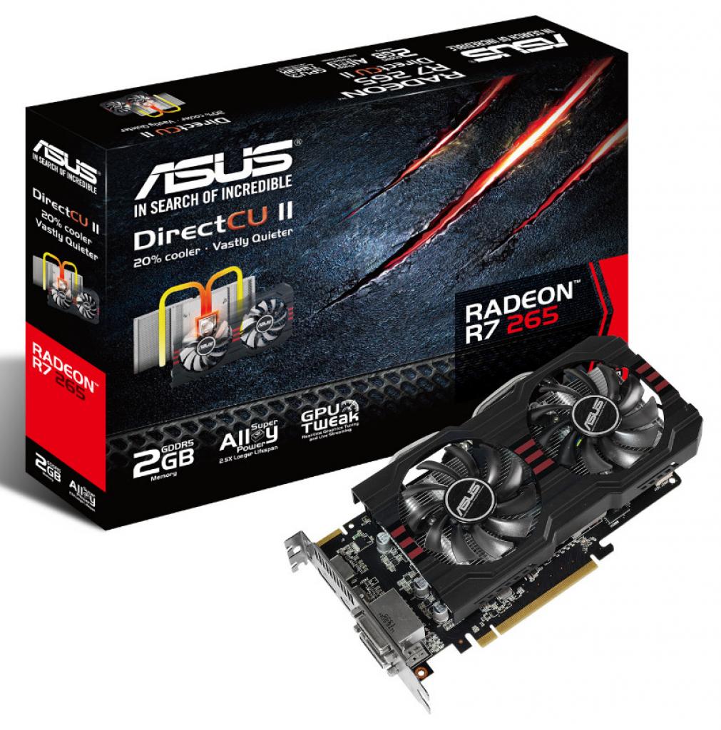 [14/02/2014] Wer mehr als 100 Euro, aber weniger als 150 Euro ausgeben will, kann die AMD R7 265 nehmen (hier von Asus)
