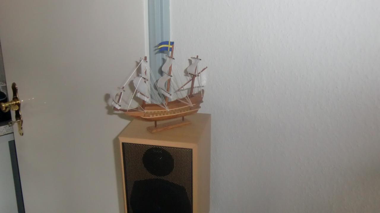 [11/02/2014] Das Modell der Vasa hat Andy aus Stockholm mitgebracht. Dort ist das Schiff in einem eigens errichteten Museum ausgestellt - fast im Originalzustand!