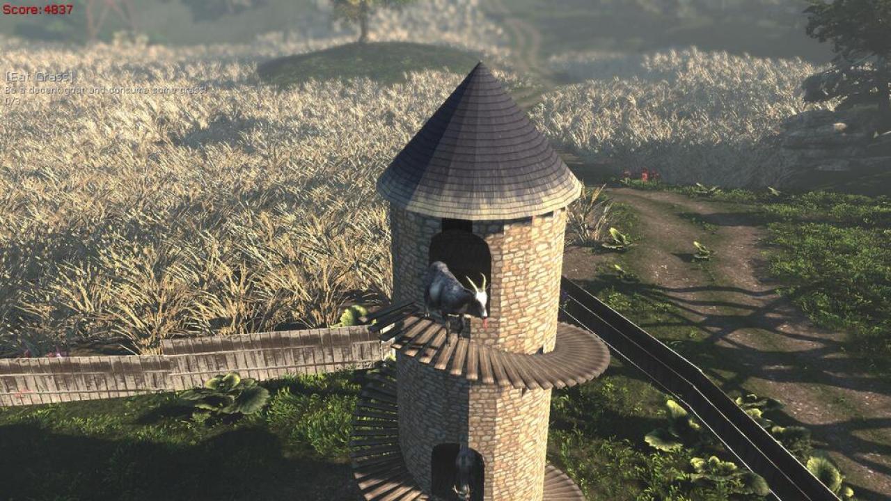 [05/02/2014] Der Goat-Simulator erfreut sich großer Beliebtheit. Ihr schlüpft in die Rolle einer Ziege und tut das, was Ziegen eben so machen. Von Klippen springen, Menschen verletzen, Dinge zerstören - die Liste ist lang. Dieser Simulator zählt zu den witzigsten Spielen überhaupt. Zwar ist das Ziegen-Spiel voller Bugs, großartig stören dürfte das jedoch niemanden.