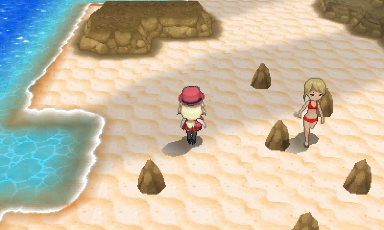 [28/02/2014] Die dunklen Flächen im Wasser waren für uns in Pokémon schon immer die große Signalflagge, um Taucher an dieser Stelle einzusetzen. Wir fragen uns aber erst einmal nicht, warum wir mit unserem Pokémon abtauchen können und dabei einen gefühlt unendlichen Vorrat an Sauerstoff haben.