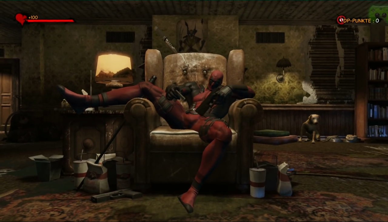 [23/04/2014] Deadpool aus dem gleichnamigen Spiel ist einer der wenigen Videospiel-Charaktere, die sich dessen auch bewusst sind. Wie schon in den Comic-Abenteuern des 