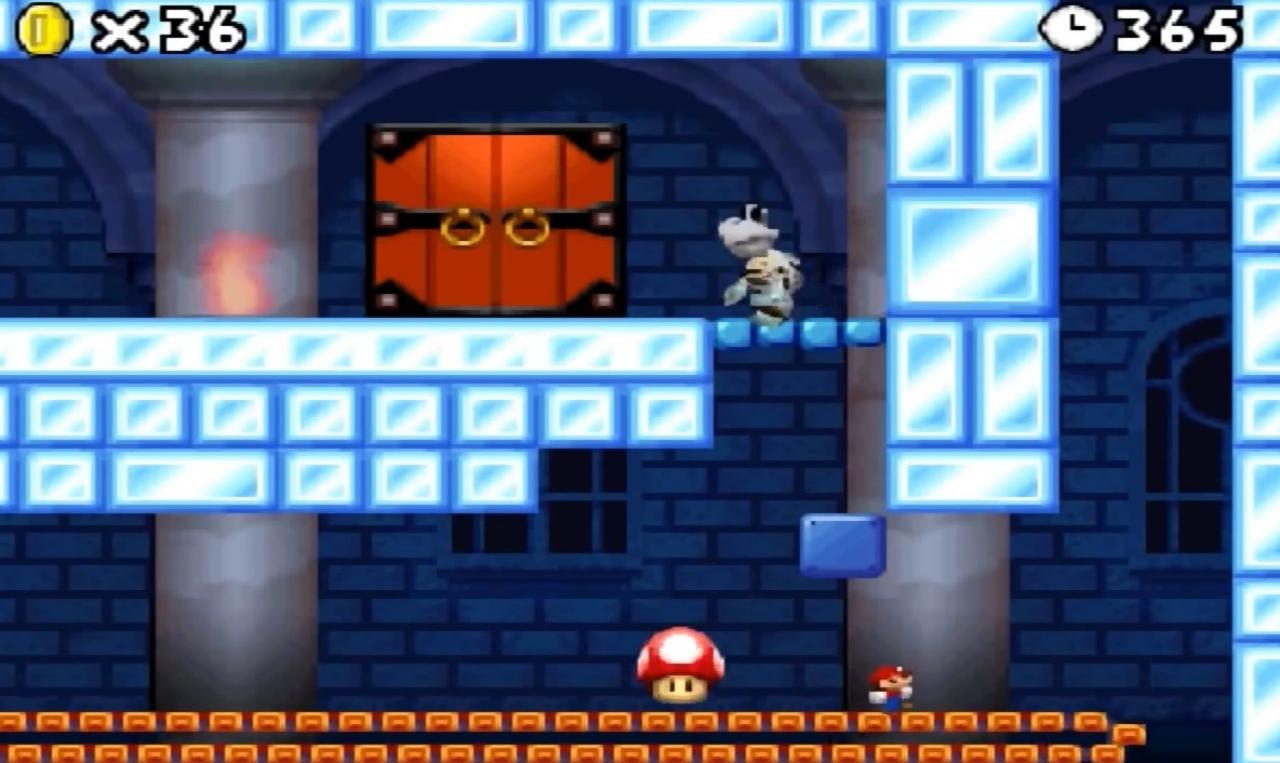 [15/04/2014] Mini Mario in New Super Mario Bros. hilft dort weiter, wo der normale Mario nicht weiterkommt. Aufgrund seiner geringen Größe passt er so durch Zwischenräume, die der normale Mario nicht passieren könnte. Durch einen roten Pilz kann Mini Mario wieder zu seiner normalen Größe wachsen.