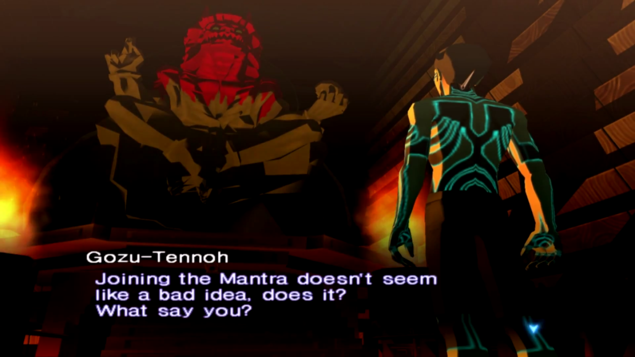 [29/04/2014] Shin Megami Tensei: In dieser Serie kommen Figuren aus vielen Mythen und Religionen vor, die meisten davon jedoch aus christlichen Quellen. In den Spielen werden Engel und Dämonen aber keineswegs nur als schwarz und weiß dargestellt. Die Spiele beschreiben einen Konflikt zwischen Ordnung und Chaos, nicht zwischen Gut und Böse. Gott verkörpert darin Ordnung und Sicherheit, Luzifer Chaos und Freiheit.