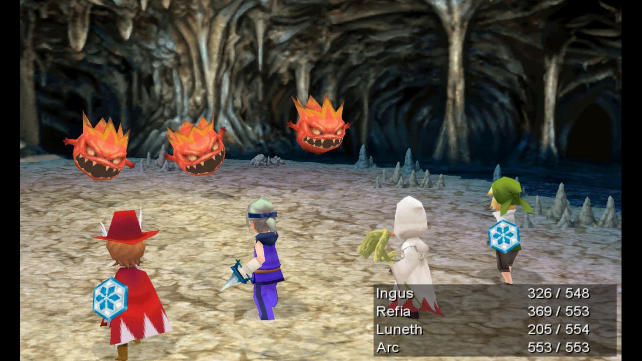 [28/05/2014] Spielen wie Final Fantasy 3 merkt man ihr Alter deutlich an, auch wie hier im Remake.