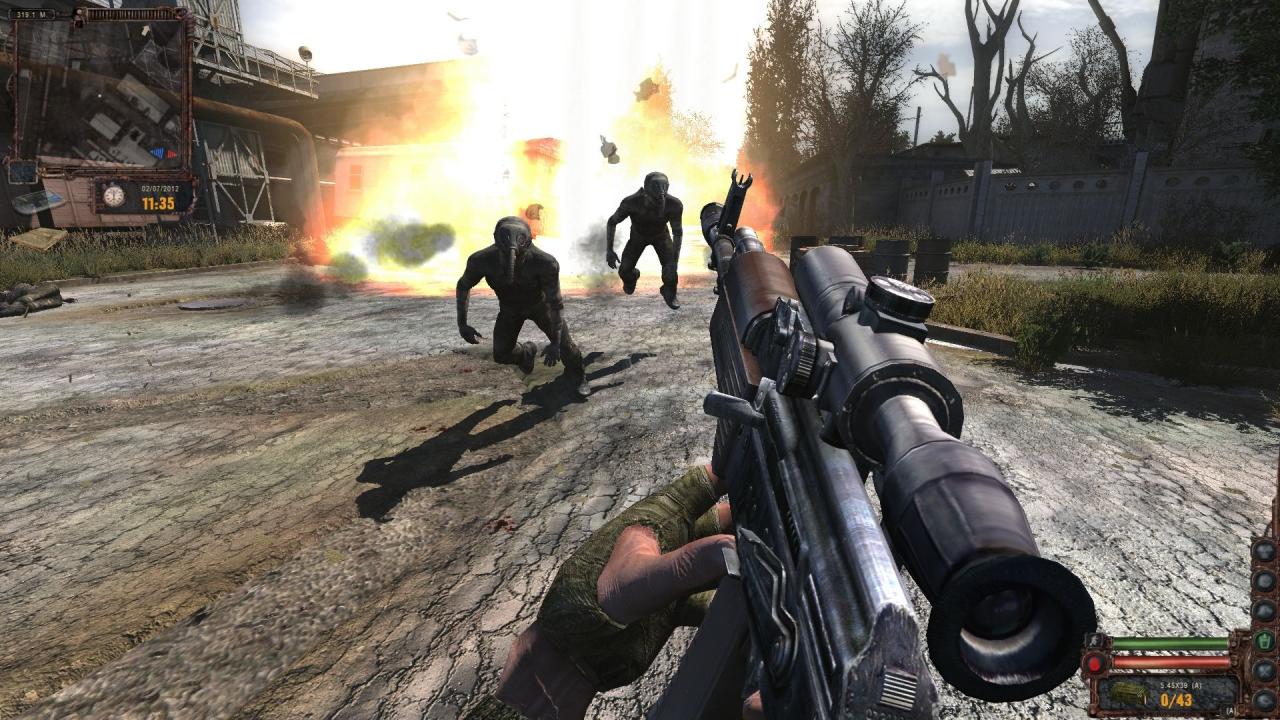 [12/05/2014] Explodierende Fässer gibt es auch in Stalker: Lost Alpha. Muss so sein.