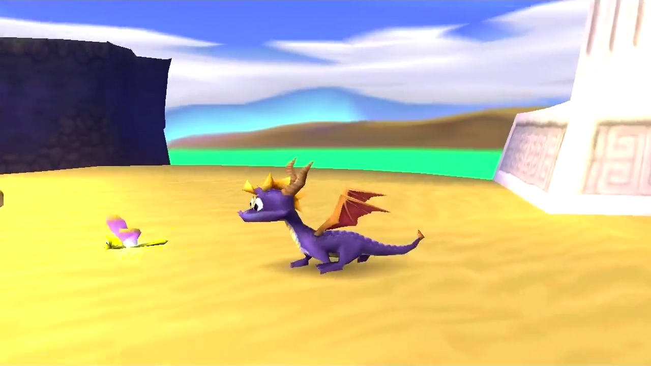 [03/06/2014] Im Retro-Klassiker Spyro: Year of the Dragon besuchen wir eine gefährliche Wüstenwelt mit grünen und tödlichen Flüssen. Außerdem treffen wir dort auf Tara, eine Maus im Lara-Croft-Outfit.