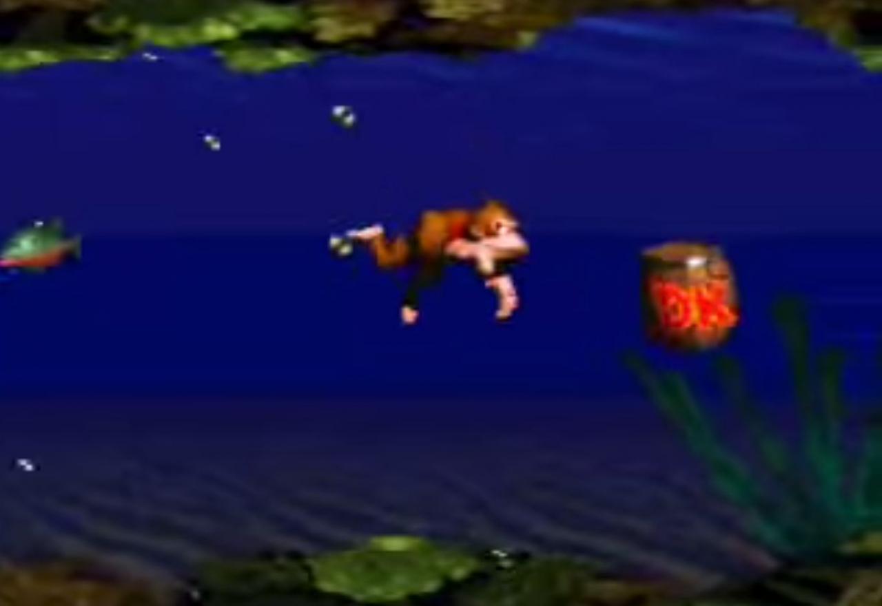 [15/07/2014] 1994 stellte Dokey Kong Country die Welt des großen Bananenliebhabers komplett auf den Kopf und machte etwas völlig Neues daraus. Als coolen Bonus gab es unter anderem die Erweiterung der Familie Kong.